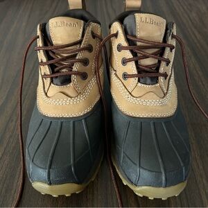LL Bean Boots Shoes Women's Size 8.5 Duck Waterproof Hiking Rubber Rain Ankle